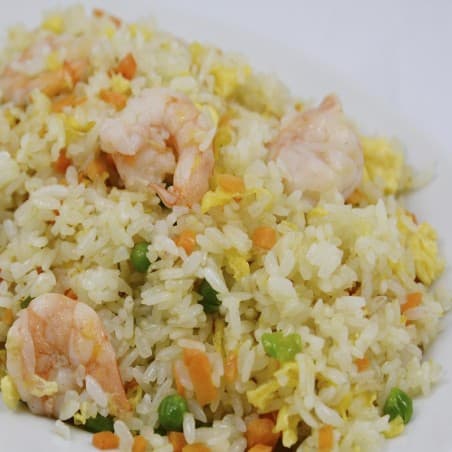 Arròs fregit amb gambes