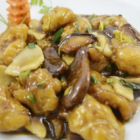 Peix amb bambú i bolets xinesos